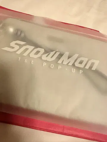 Snow Man 1st POP-UP 미니 파우치 + 헤어핀 세트