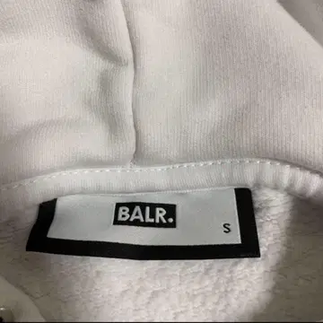 BALR. 화이트 후드티 S 사이즈