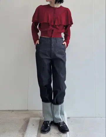 [ 새상품급 ] fetico 하이웨스트 스트레이트 데님