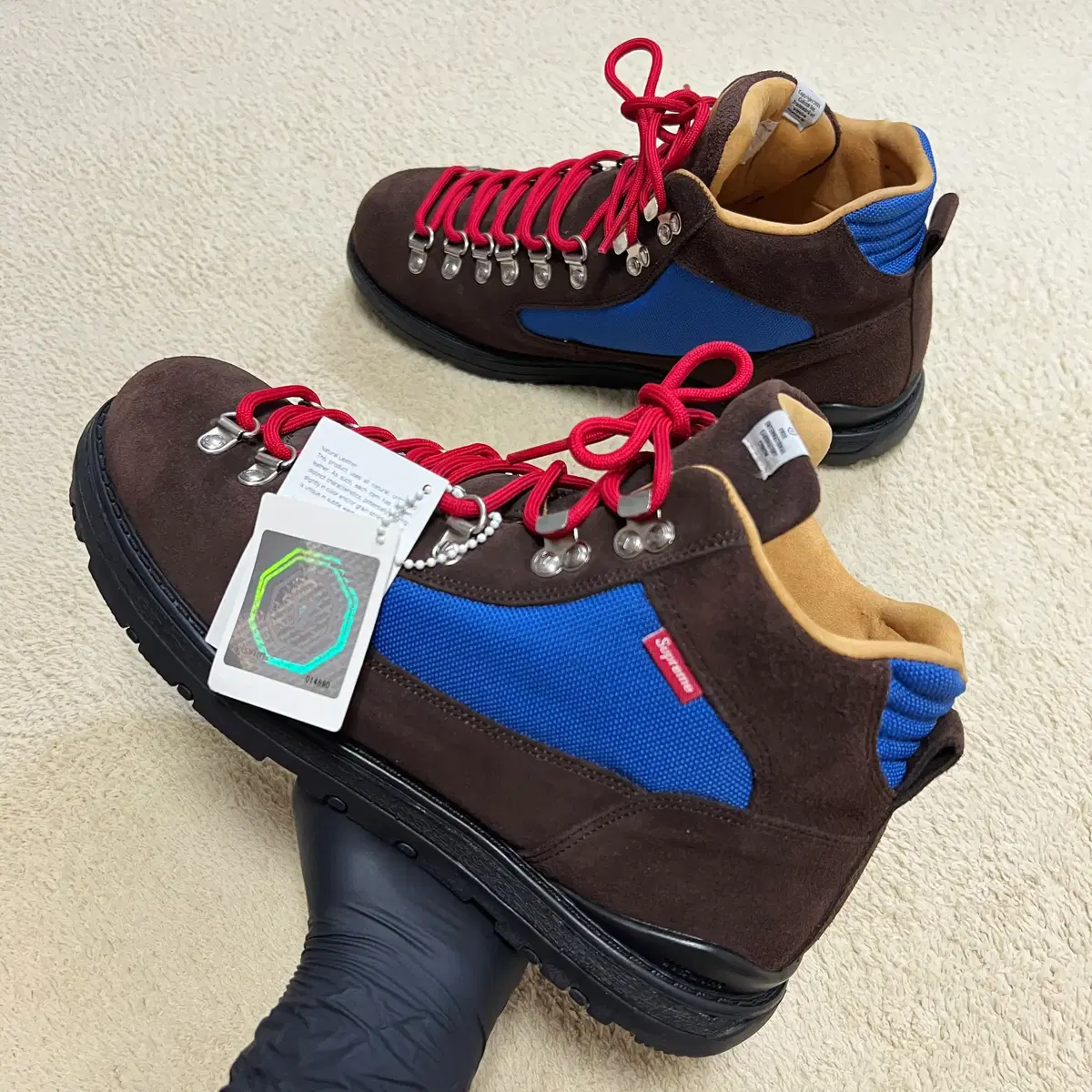 270] Supreme Visvim Serra Hiking Boots Brown Blue 2008 | Bunjang