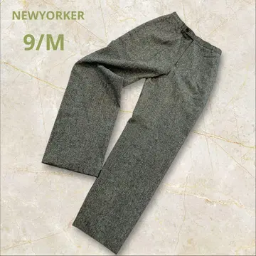 뉴요커 테일러드 팬츠 차콜 그레이 9호 M 트위드