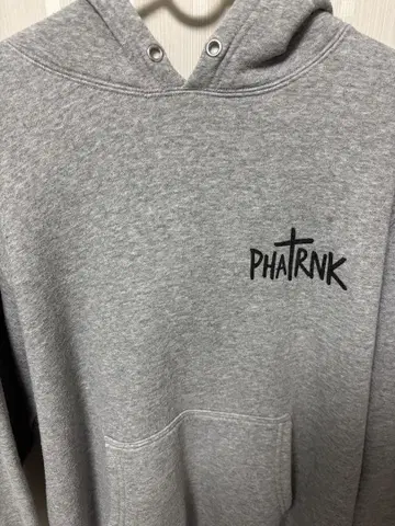 PHATRNK 그레이 후드티 M