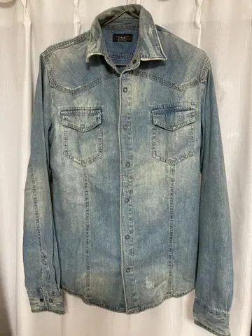 ZARA 남성용 데님 셔츠