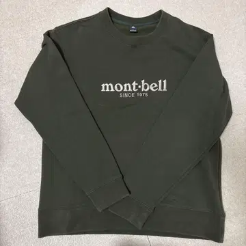 몽벨 맨투맨 트레이닝복 카키