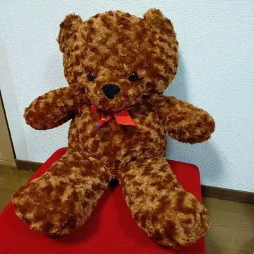 커다란 브라운 곰 봉제 인형