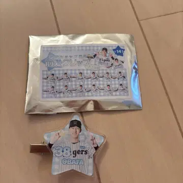 한신 타이거즈 시크릿 헤어 클립 오바타 류헤이 선수