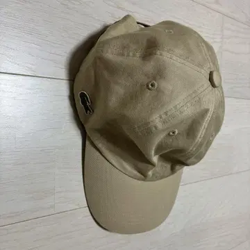 라코스테 베이지 코튼 캡