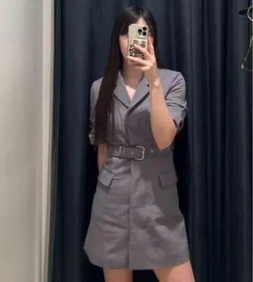 MOUSSY 싱글 브레스티드 블레이저 원피스 마우지