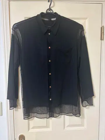 장 폴 고티에 이소재 절개 셔츠