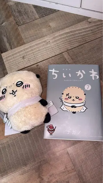치이카와 (먼작귀) 랏코 봉제 인형과 7권 세트