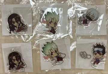Dr.STONE 후쿠야 캐릭터 복권 C상 아크릴 키링 6종