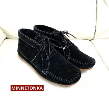 미사용 MINNETONKA 스웨이드 앵클부츠 처카 부츠 블랙