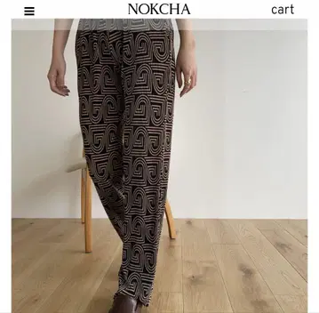 NOKCHA 뉘앙스 패턴 팬츠
