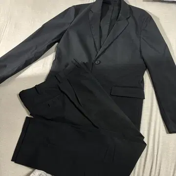 유니클로 감동 자켓 감동 팬츠 셋업 네이비 UNIQLO