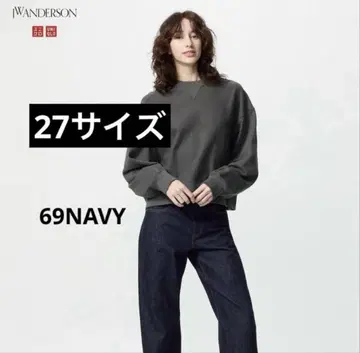 UNIQLO JW ANDERSON 스트레이트 청바지 네이비 27인치