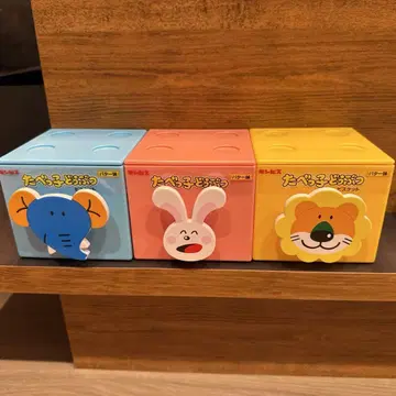 타베코 동물 비스킷 버터맛 겹쳐서 귀여운 BOX