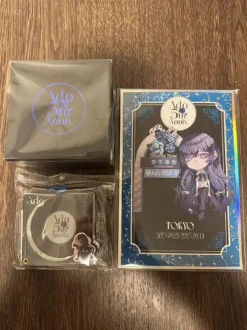 Ado 5th POPUP STORE 이어커프 캔 배지 케이스 색지