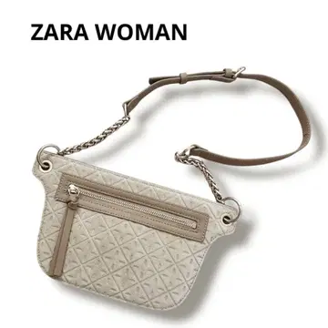 ZARAWOMAN 자라 우먼 웨스트 파우치 베이지 체인 숄더