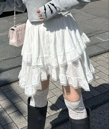 티어드 랜덤 헤무 스커트