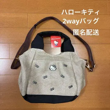 [ 새상품 ] 헬로키티 2way 핸드백 숄더백 베이지