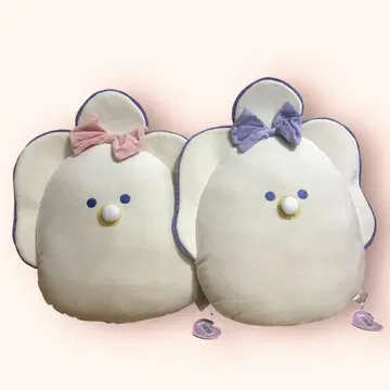동글동글 눈망울의 생굴 꾸미기 퐁신퐁신 빅 봉제 인형 2종 세트