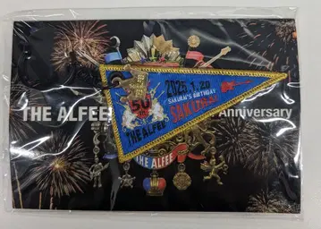 THE ALFEE 50주년 기념 페넌트 사쿠라이 켄 완판템 레어