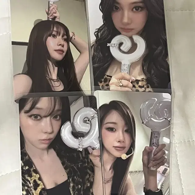 에스파 응원봉 포카 풀셋 양도 카리나 지젤 윈터 닝닝