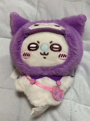 산리오 콜라보 치이카와 (먼작귀) 봉제 인형 마스코트 쿠로미 모몽가