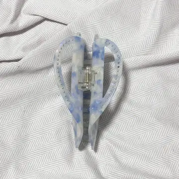 [ 미사용 새상품 ] POTETE 빅 하트 클립 블루