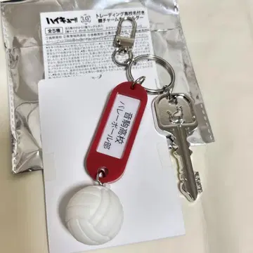 하이큐 트레이딩 고교명 열쇠 참 키링 네코마 고교