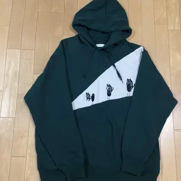 새상품급 그라니프 고양이 카브리 뷰티풀 섀도우 후드티 XL
