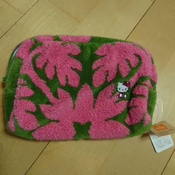 헬로키티 타월 원단 파우치 바닥 있음