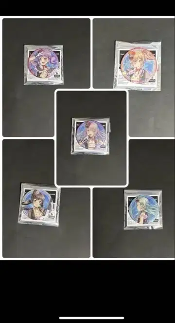 Roselia 캔뱃지 5점