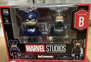 Happy 복권 MARVELx 베어브릭 페어 박스 B상 미개봉품