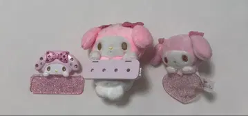 마이멜로디 봉제 인형 키링 3세트