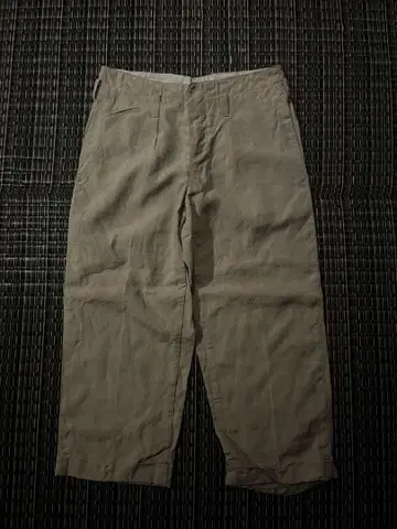 30s japan vintage 워크 팬츠 실크 린넨 노라기 보로