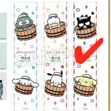 극락탕 산리오 머플러 타월 바츠마루 폼폼푸딩