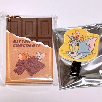 톰과 제리 초콜릿 키링 스트랩 멀티 클립 앞머리