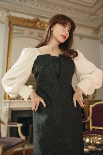 Crillon Crystal Pearl Jaquard Dress