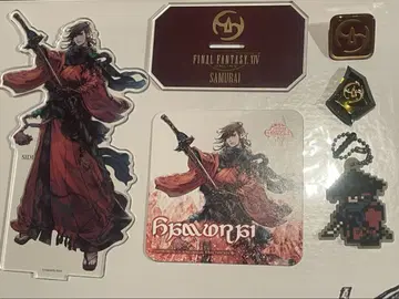 FF14 사무라이 아크릴 스탠드 마그넷 핀 배지 러버 키링 코스터