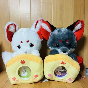 쵸콘과 여우 봉제 인형 시계 2종