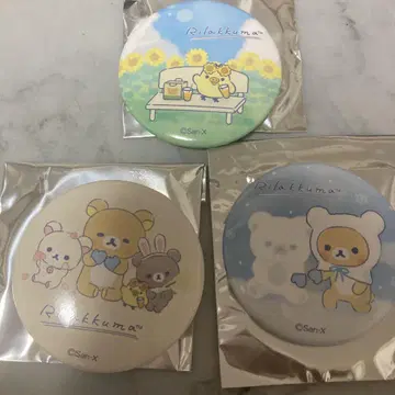 리락쿠마 스토어 긴자 당신을 생각하는 리락쿠마 캔뱃지 3종류