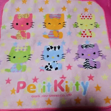 미사용 HELLO KITTY 헬로키티 푸치키티 푸치 타월 2002년 제조
