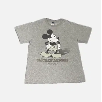 디즈니 빈티지 00s 미키마우스 T셔츠 구신 디자인 양면