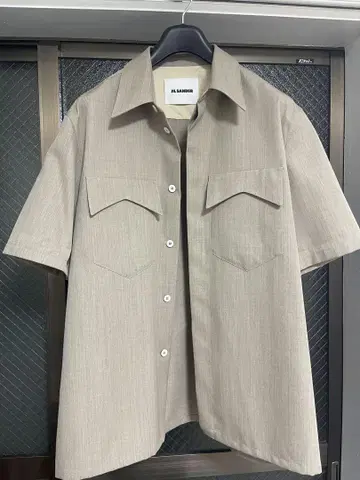질 샌더 반팔 셔츠