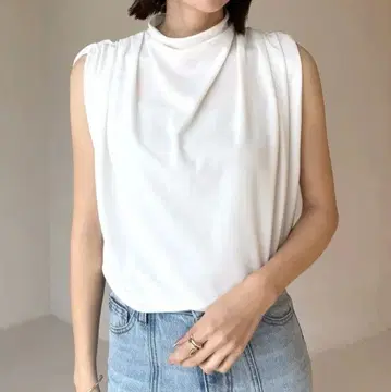 anuans 개더 드레이프 컷 상의 25ss