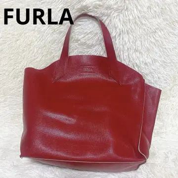 새상품급 FURLA 토트백 레드