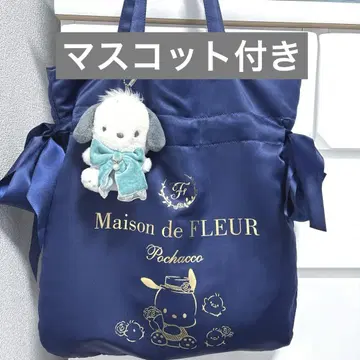 Maison de FLEUR 더블 리본 토트백 포차코 새상품급