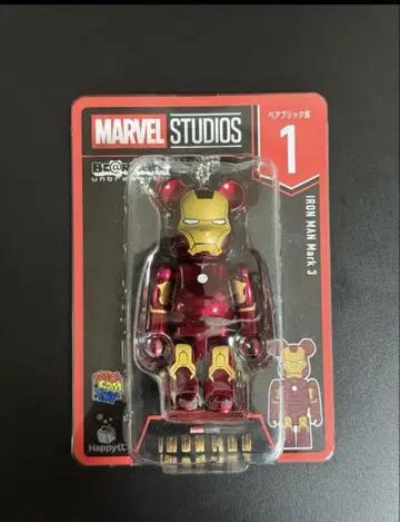MARVEL 베어브릭 1 아이언맨 마크3 Happy 복권