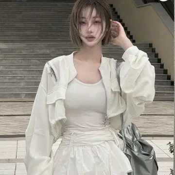 KsG 글리터 참 지퍼 MA1 자켓